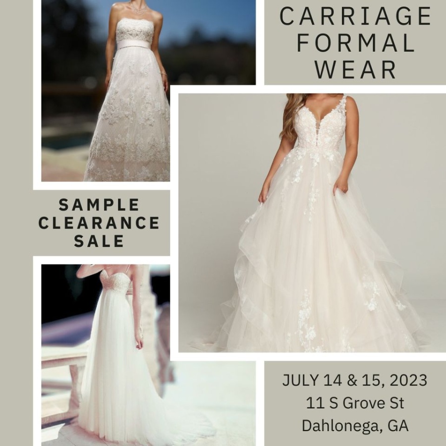 Carriage Formal Wear - Sample Clearance Sale