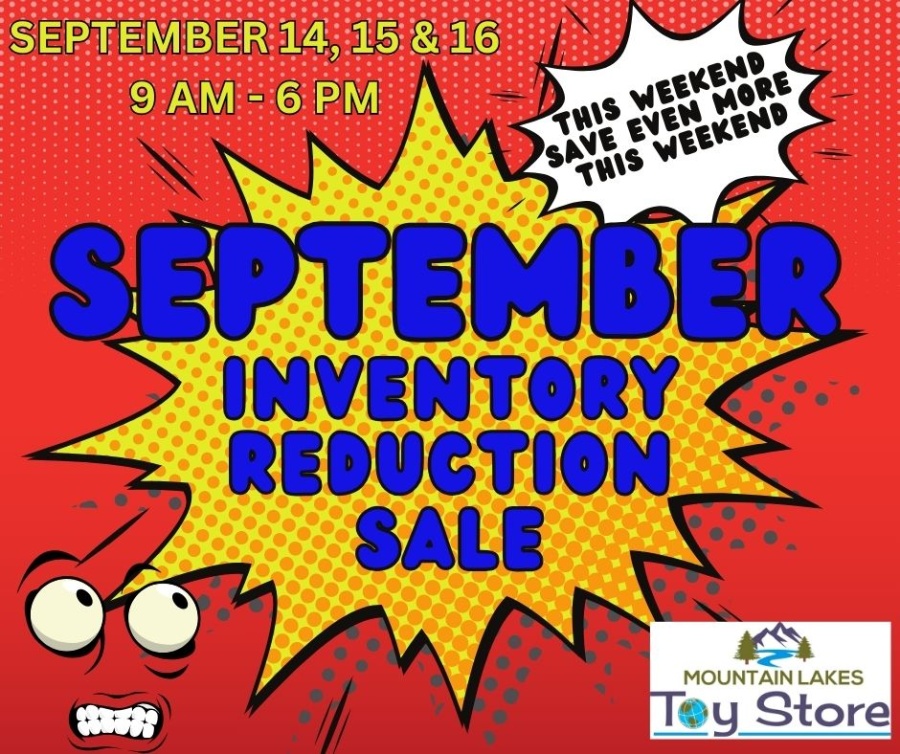 Mountain Lakes Toy Store Inventory Reduction Sale
