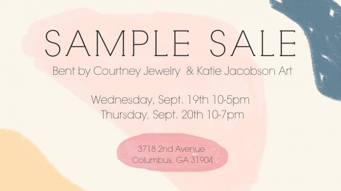 Katie Jacobson Art and Bent by Courtney Sample Sale