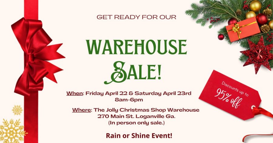The Jolly Christmas Shop Warehouse Sale