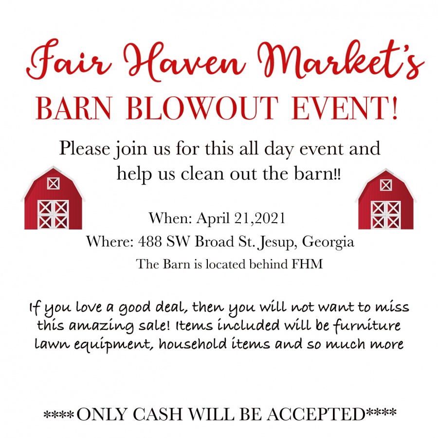 Fair Haven Market's Barn Blowout Sale
