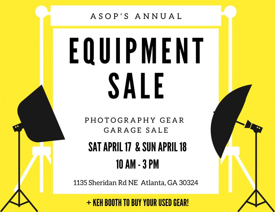 Atlanta School of Photography Annual Equipment Sale