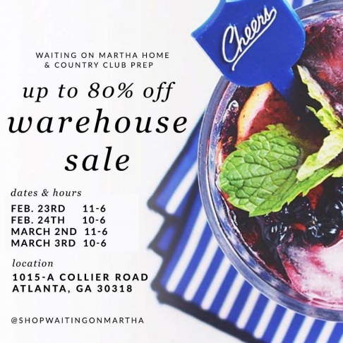 Waiting On Martha Home & Country Club Prep Spring Warehouse Sale - 2
