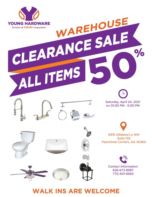 Young Hardware WAREHOUSE CLEARANCE SALE 